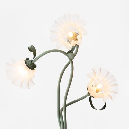 Calla Flower-Inspired Floor Lamp with Glow