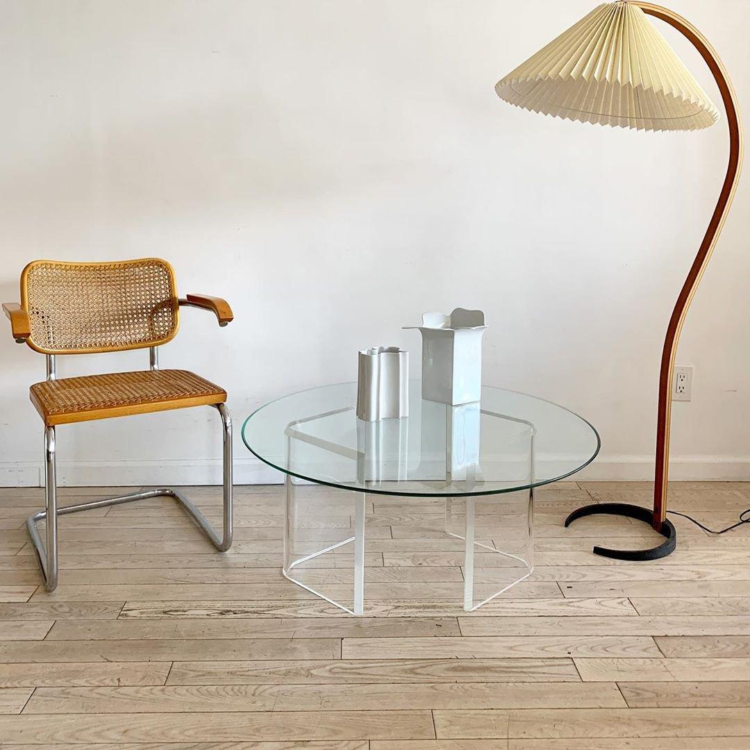 Caprani Scandinavian Wood and Metal Floor Lamp