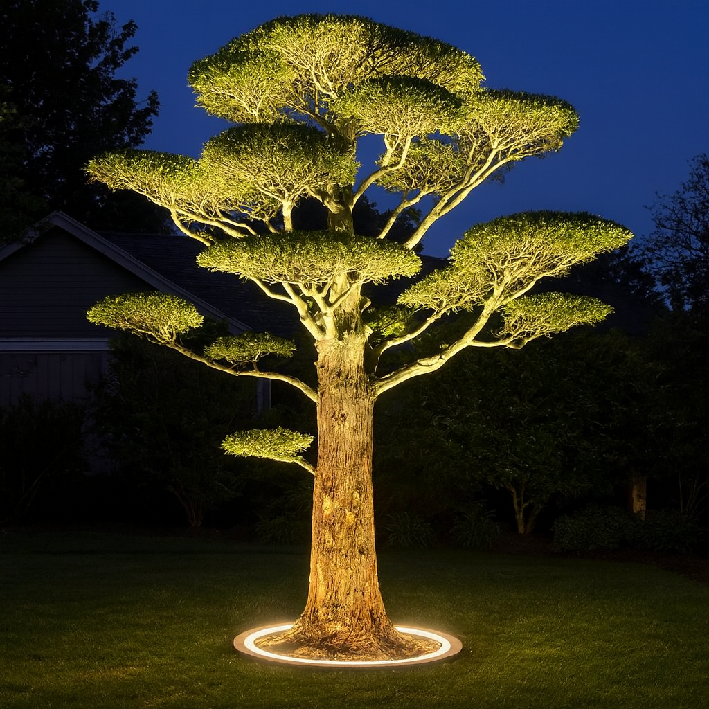 Outdoor LED Spotlight for Tree Illumination