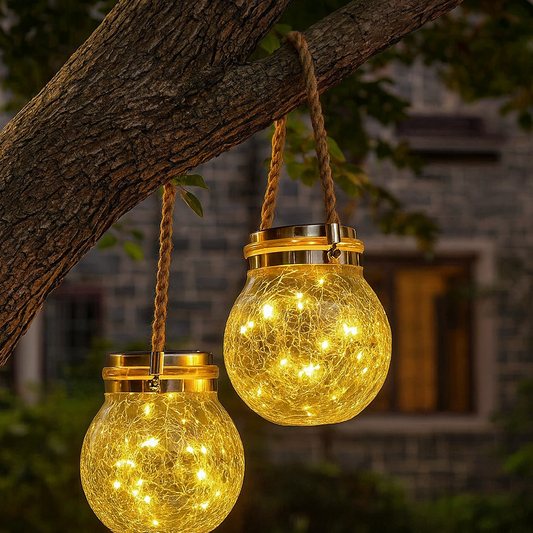 Solar Glass Wall Light for Outdoor Decoration