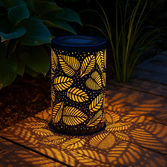 Luminous Leaf Lantern for Outdoor Decor