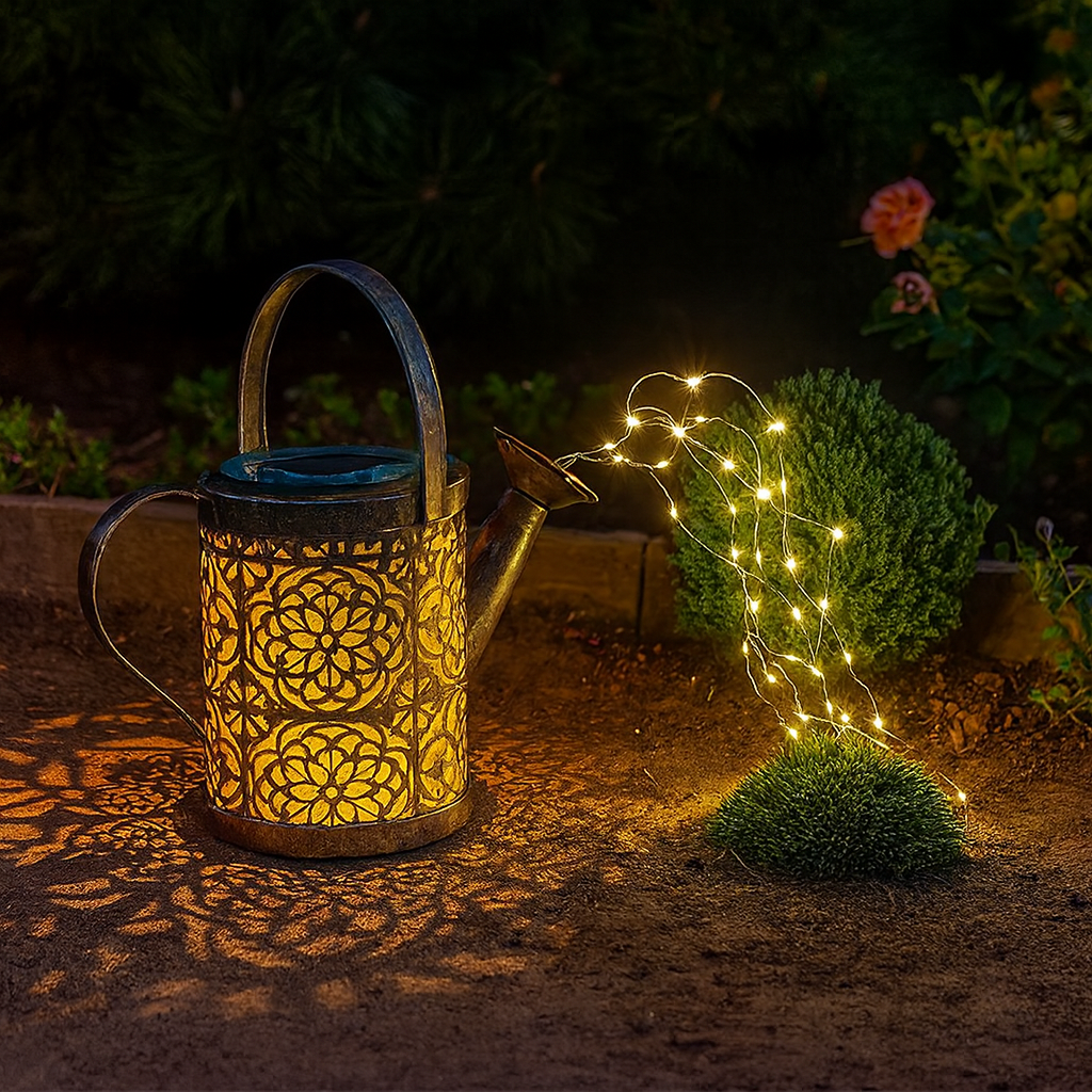 Enchanted Solar-Powered Star Shower Garden Light