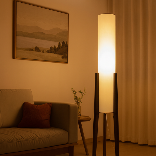 Walnut Solid Wood Nordic Floor Lamp