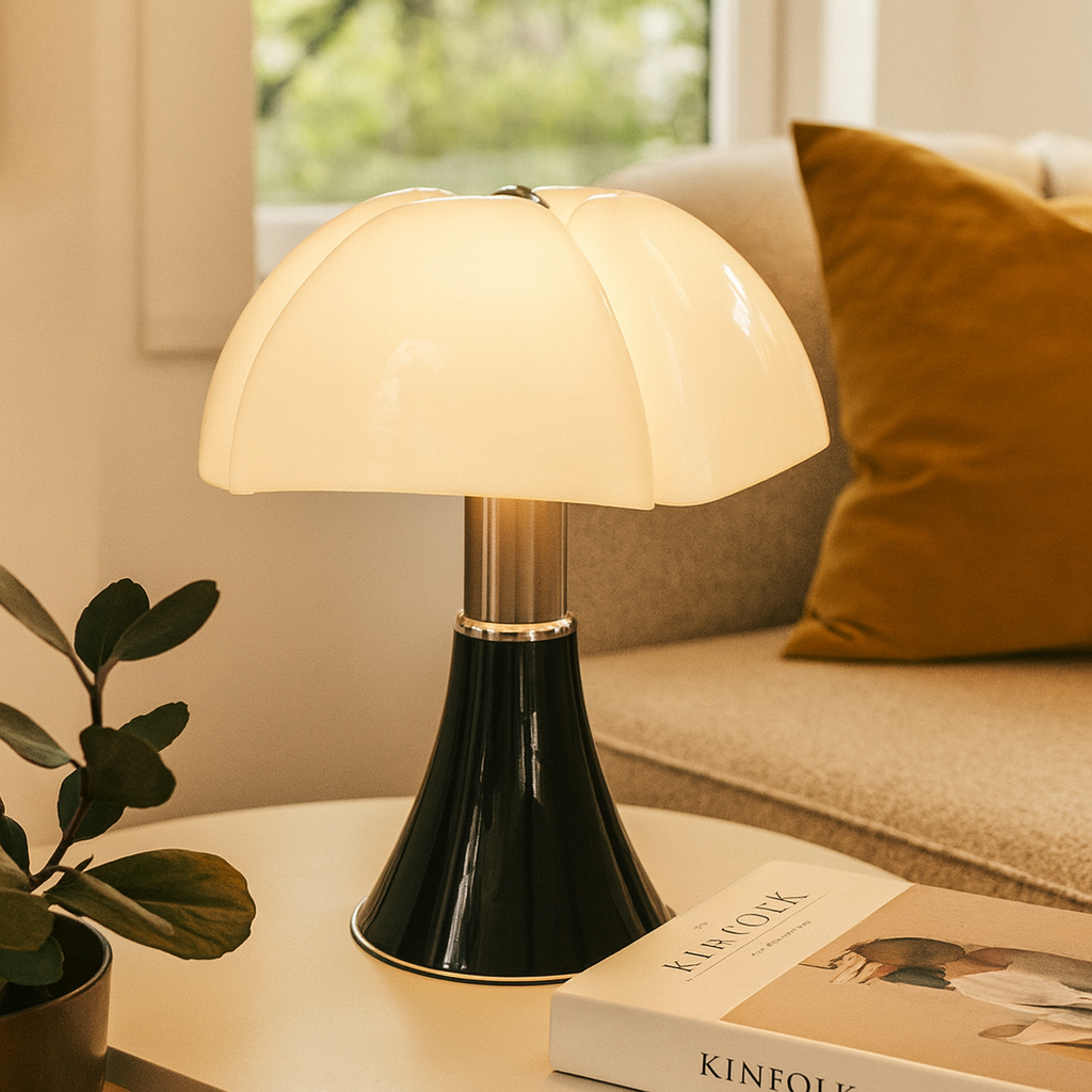Vintage LED Table Lamp with Acrylic Shade