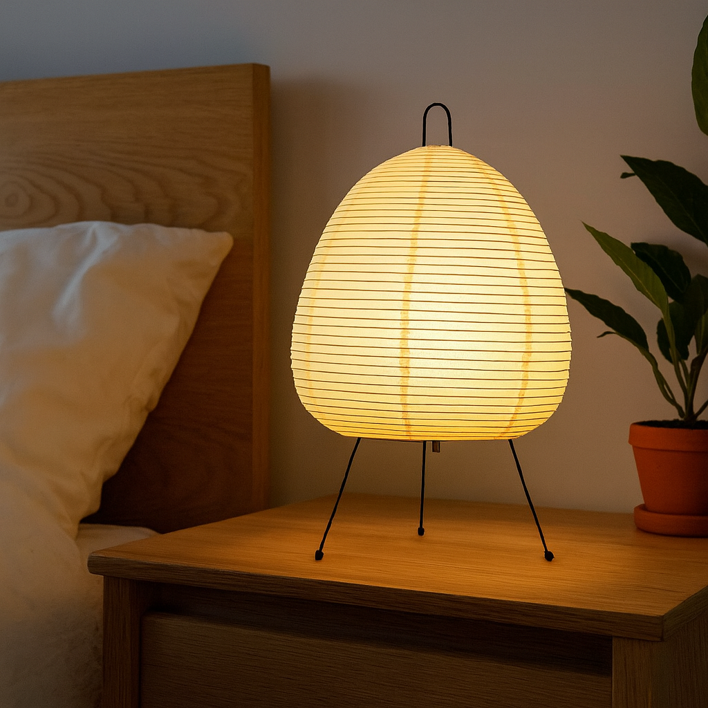 Japanese Rice Paper LED Table Lamp