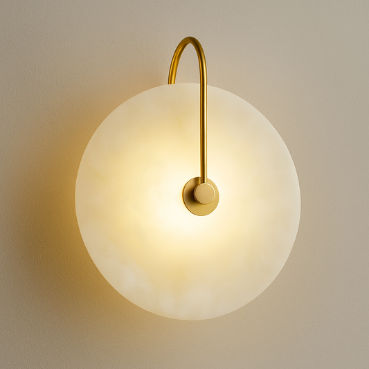 Alabaster LED Wall Sconce Light Fixture
