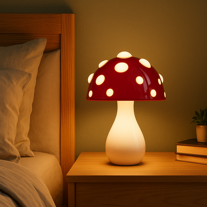 Amanita Mushroom LED Table Lamp Dimmable Light