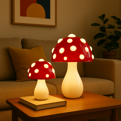 Amanita Mushroom LED Table Lamp Dimmable Light