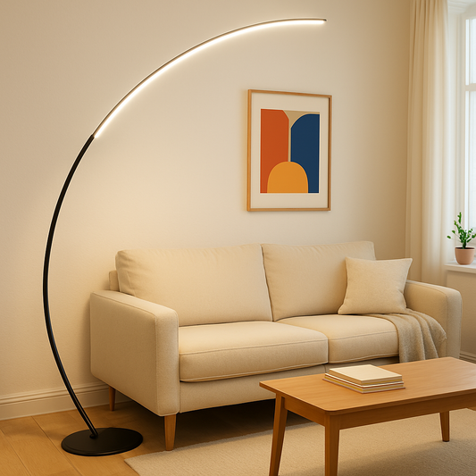 Ardorus Large Curved Modern Floor Lamp