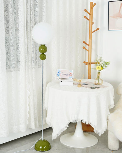 Clavel Modern Metal and Glass Floor Lamp