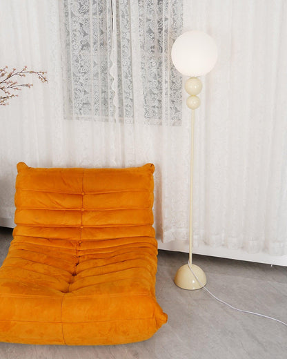 Clavel Modern Metal and Glass Floor Lamp