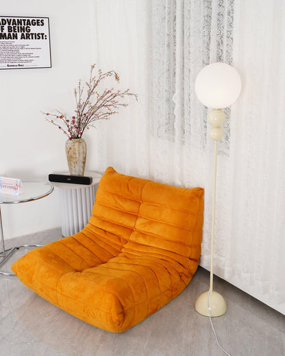 Clavel Modern Metal and Glass Floor Lamp