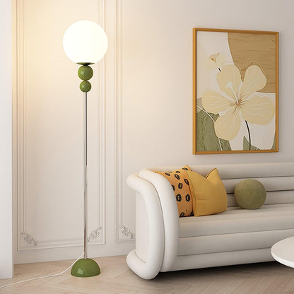 Clavel Modern Metal and Glass Floor Lamp