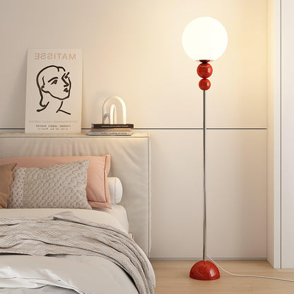 Clavel Modern Metal and Glass Floor Lamp