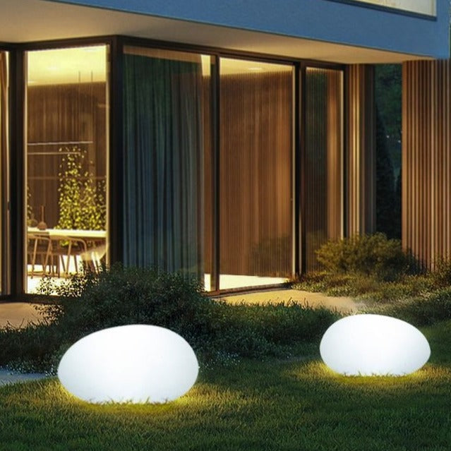 Cobblestone LED Garden Light with Remote Control