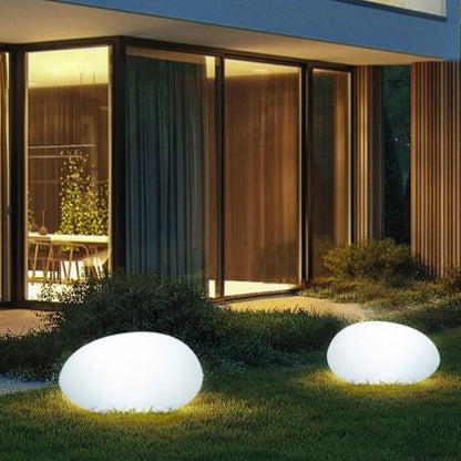 Cobblestone LED Garden Light with Remote Control