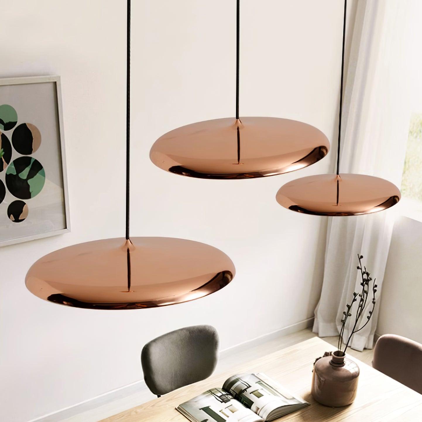Modern Cookie Pendant Light Warm White LED