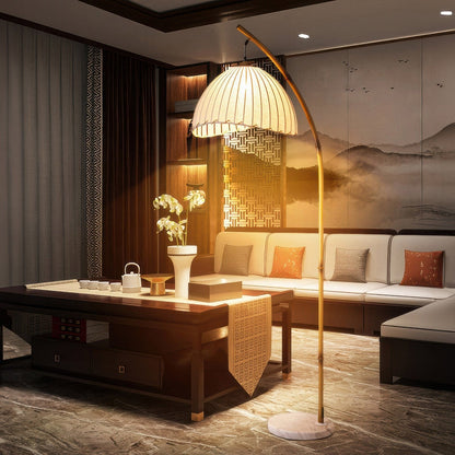 Zen Bamboo Floor Lamp with LED