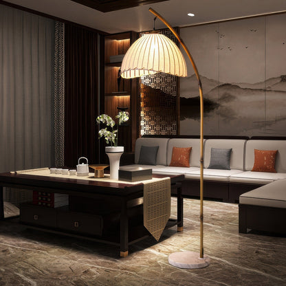 Zen Bamboo Floor Lamp with LED
