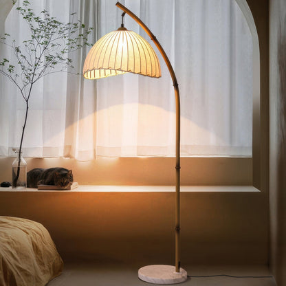 Zen Bamboo Floor Lamp with LED