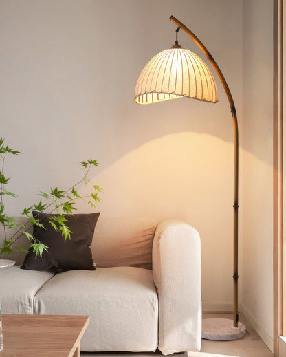 Zen Bamboo Floor Lamp with LED