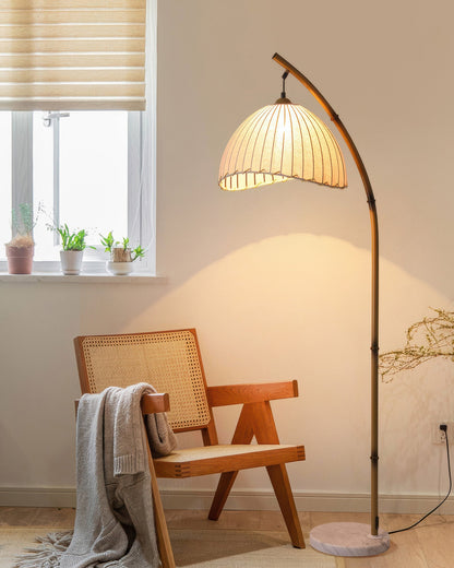 Zen Bamboo Floor Lamp with LED