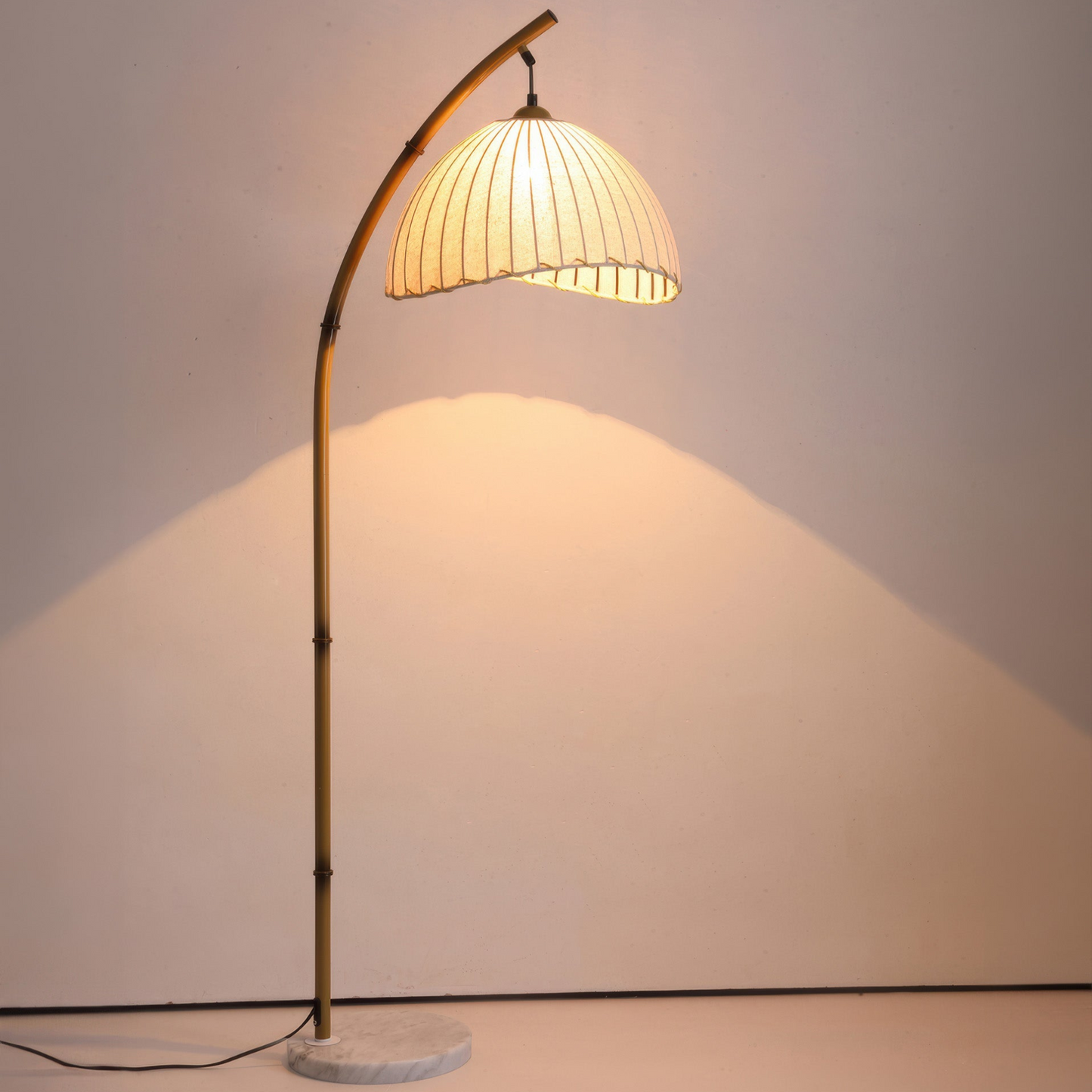Zen Bamboo Floor Lamp with LED