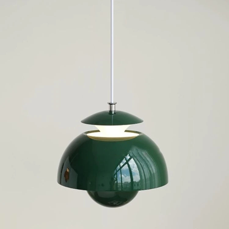 Danish Designer Modern Metal Bud Pendant Light