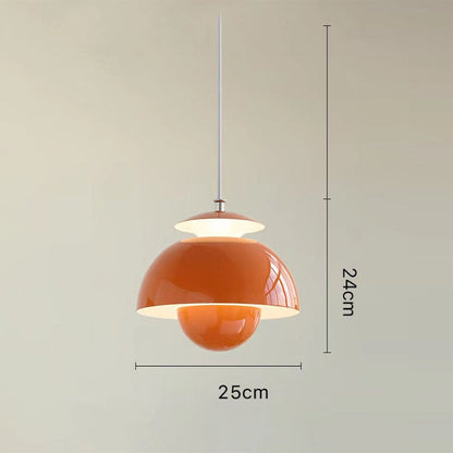 Danish Designer Modern Metal Bud Pendant Light