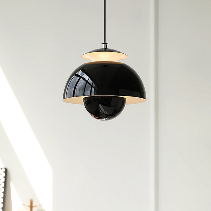 Danish Designer Modern Metal Bud Pendant Light