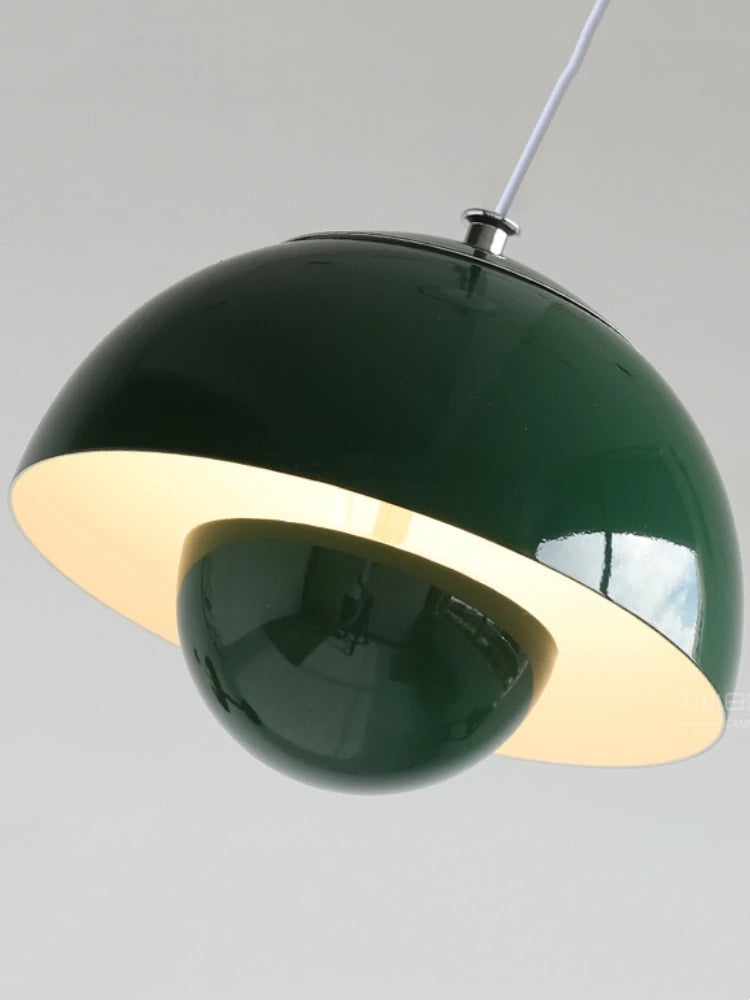 Danish Designer Modern Metal Bud Pendant Light