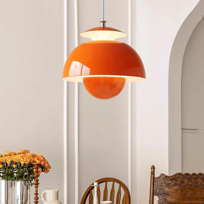 Danish Designer Modern Metal Bud Pendant Light