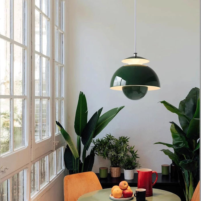 Danish Designer Modern Metal Bud Pendant Light