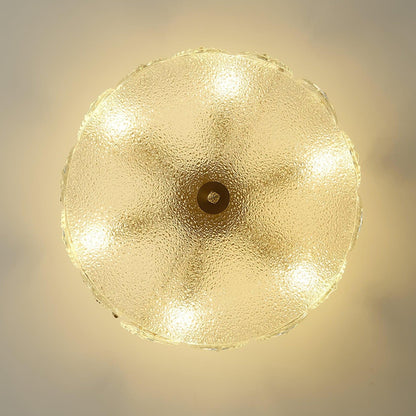 Round Decorative Glass Chandelier Ceiling Light