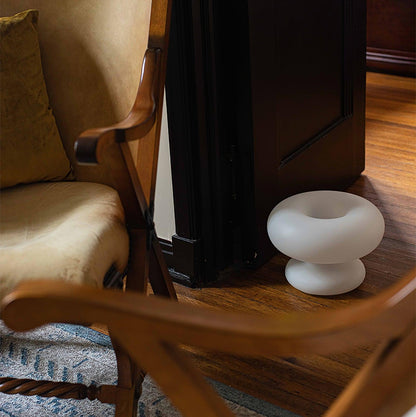 Modern Donut Table Lamp with Glass Shade
