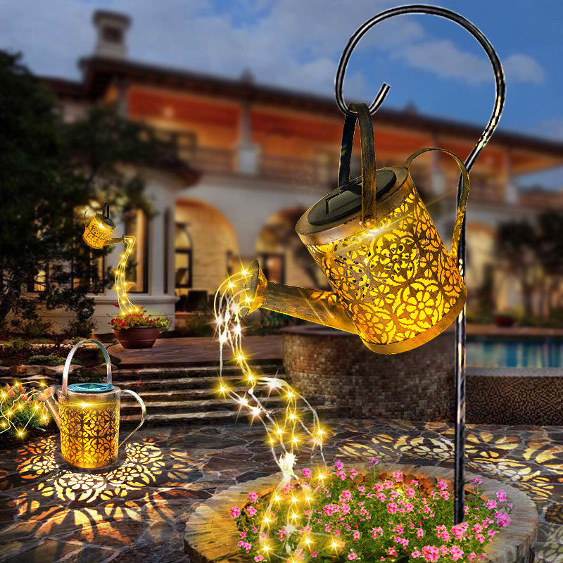 Enchanted Solar-Powered Star Shower Garden Light