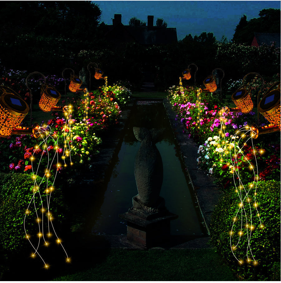 Enchanted Solar-Powered Star Shower Garden Light