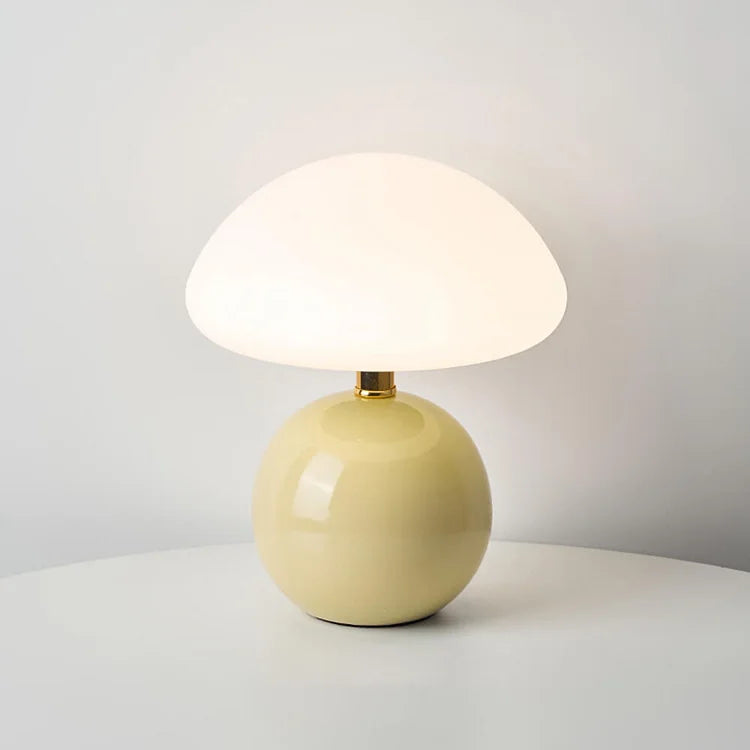 French Cream Mushroom LED Table Lamp