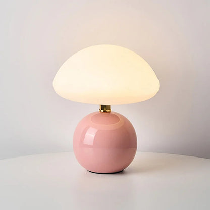 French Cream Mushroom LED Table Lamp