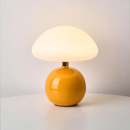 French Cream Mushroom LED Table Lamp