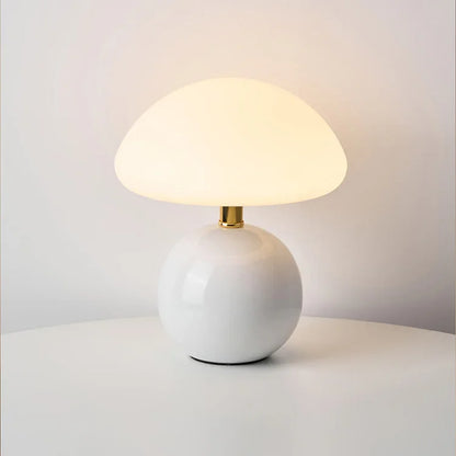 French Cream Mushroom LED Table Lamp