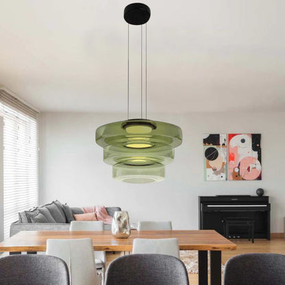 Bauhaus Glass Pendant Light Fixture