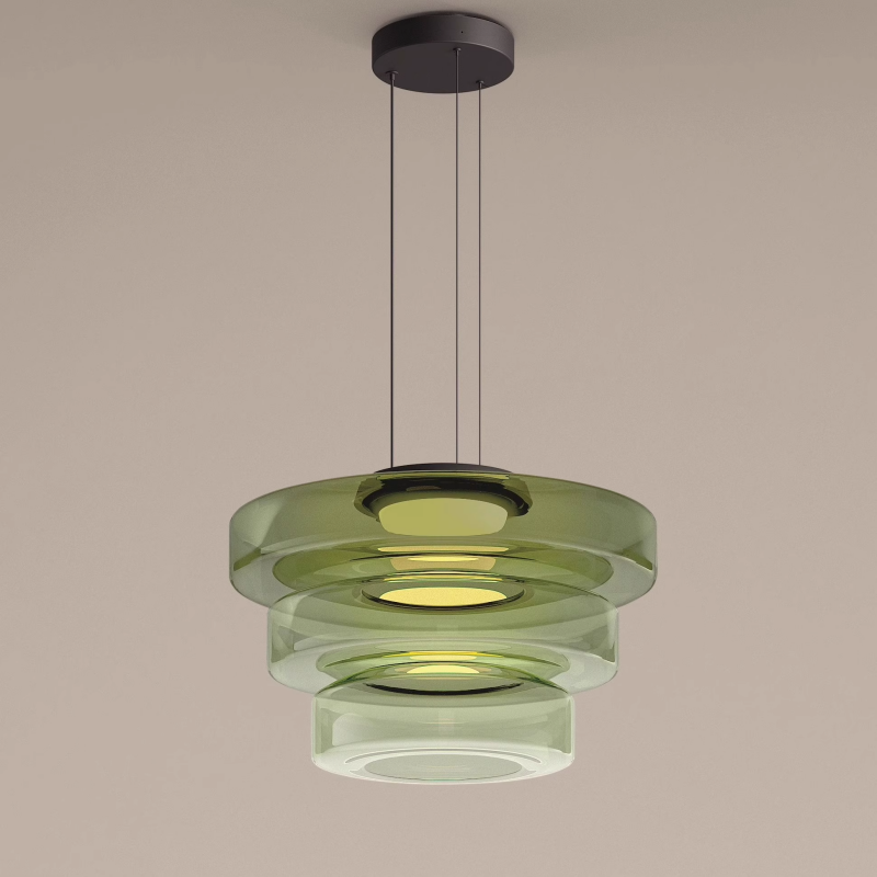Bauhaus Glass Pendant Light Fixture