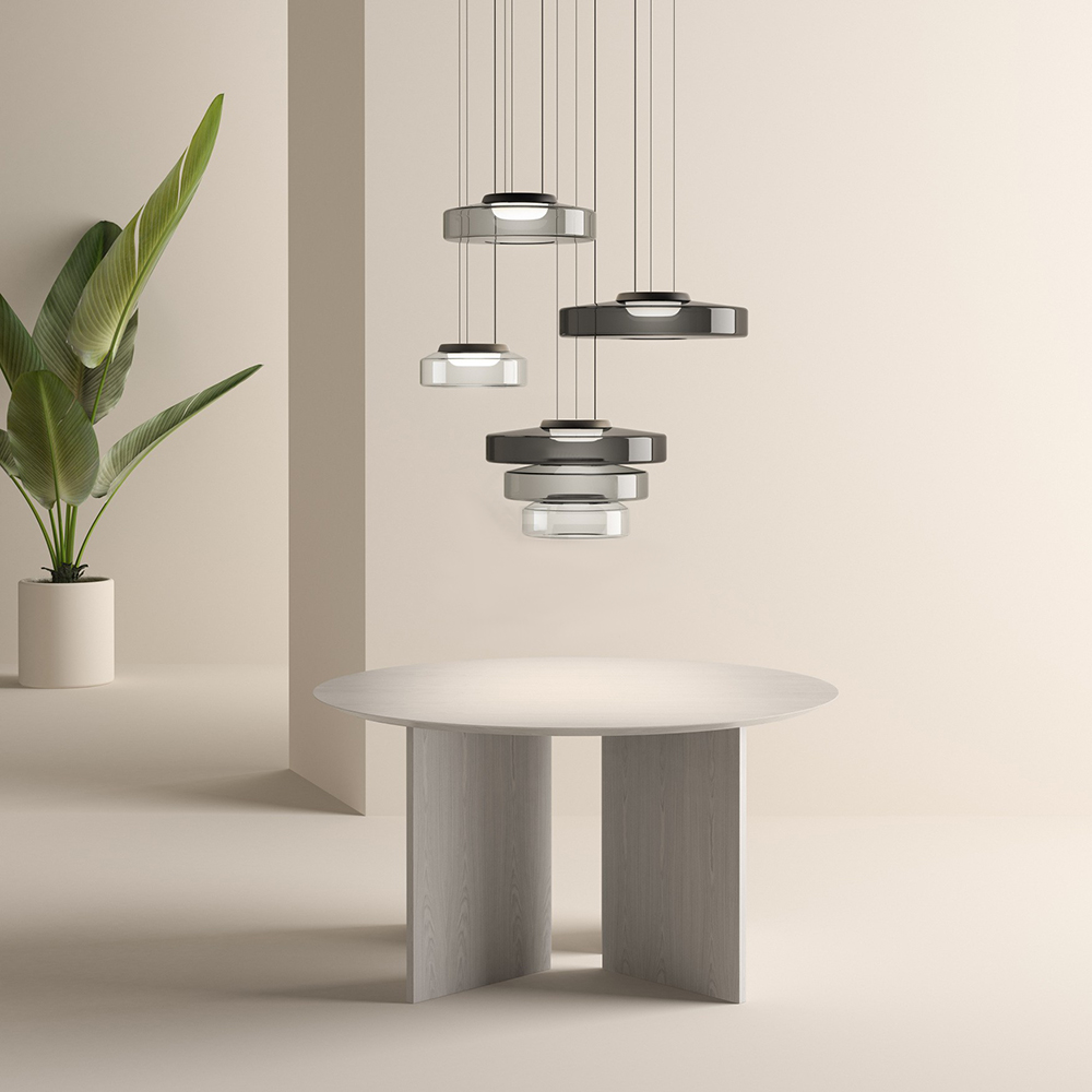 Bauhaus Glass Pendant Light Fixture