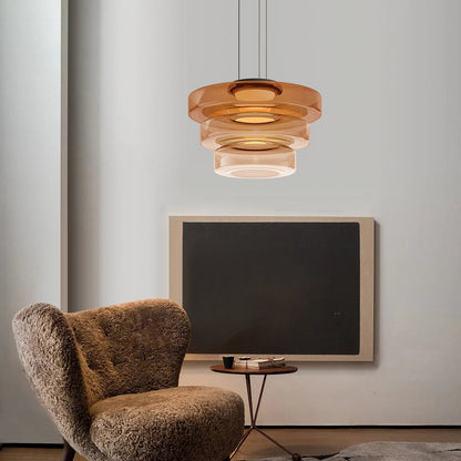 Bauhaus Glass Pendant Light Fixture