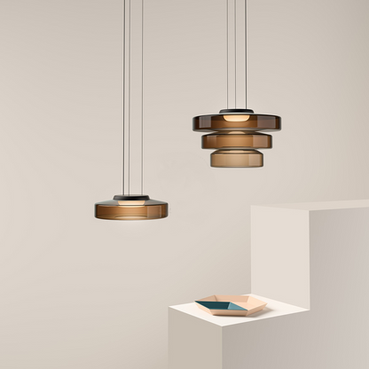 Bauhaus Glass Pendant Light Fixture
