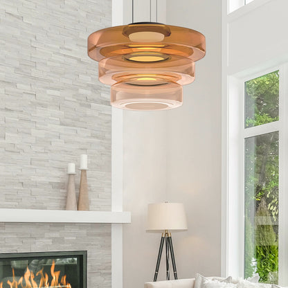 Bauhaus Glass Pendant Light Fixture
