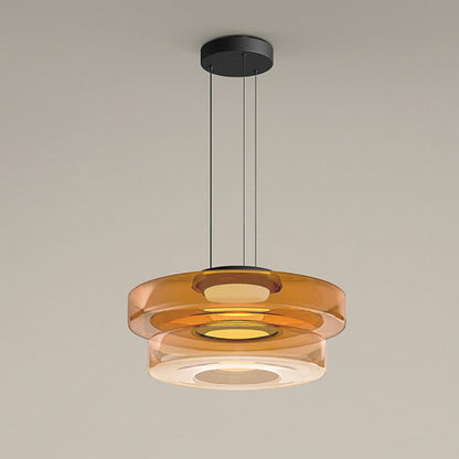 Bauhaus Glass Pendant Light Fixture