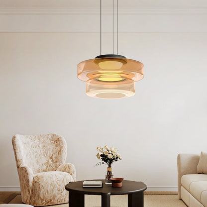 Bauhaus Glass Pendant Light Fixture