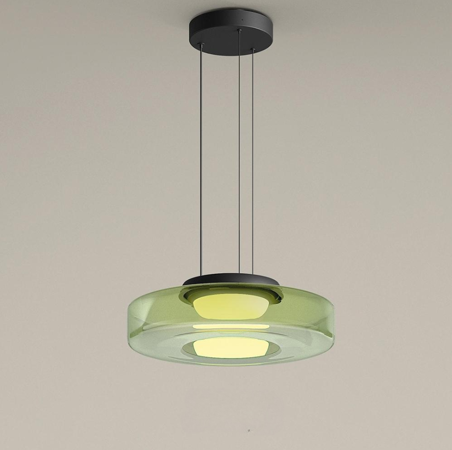 Bauhaus Glass Pendant Light Fixture